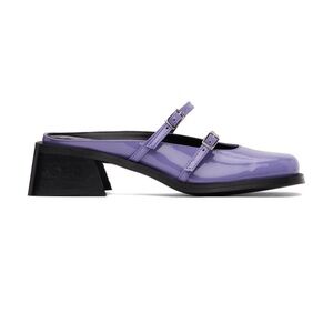 Justine Clenquet Purple Andie Mule Heels